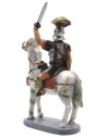 Roman soldier on horseback in painted resin 10 cm Landi