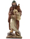 Shepherd with bagpipe in painted resin 12 cm Landi economic