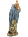 Woman with amphora and basket in painted resin 12 cm Landi