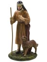 Oriental shepherd with dog in painted resin 12 cm Landi