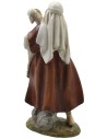 Good shepherd with lamb in painted resin 12 cm Landi economic