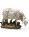 Low head sheep in painted resin for statues 10 cm Landi