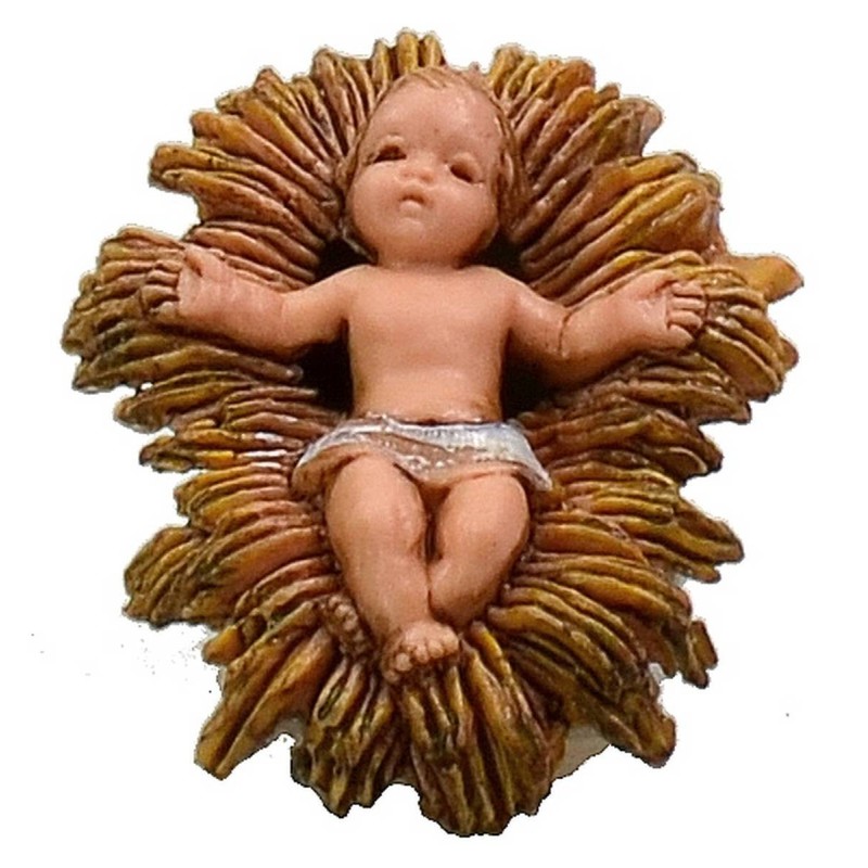 Niño Jesús en la cuna serie 6 cm Landi