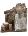 Vineria with dehor 12.5x8.5x12.5 h cm for 6 cm statues