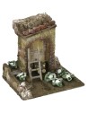 Nativity garden with ruin 11.5x9x11 cm h for statues of 6 cm