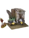 Pescheria con relitto cm 11,5x9x9,5 h per statue da 6 cm Mondo