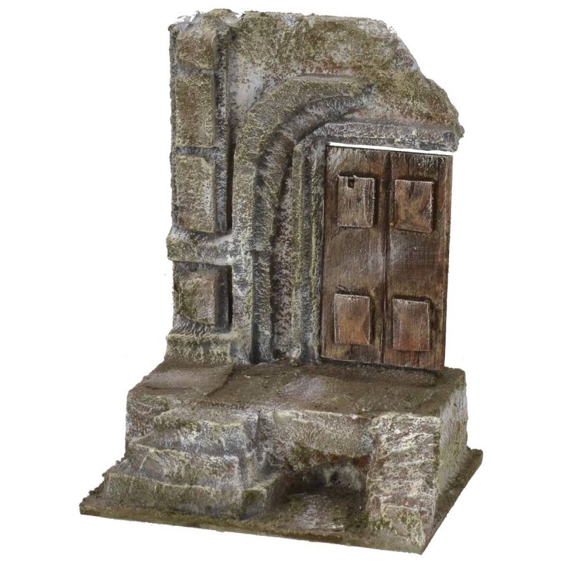 Ruin of an ancient temple with door 11.5x9x15.5 cm h for