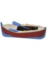 Barca in legno dipinta con remi cm 20x9,5x5,5 h Mondo Presepi