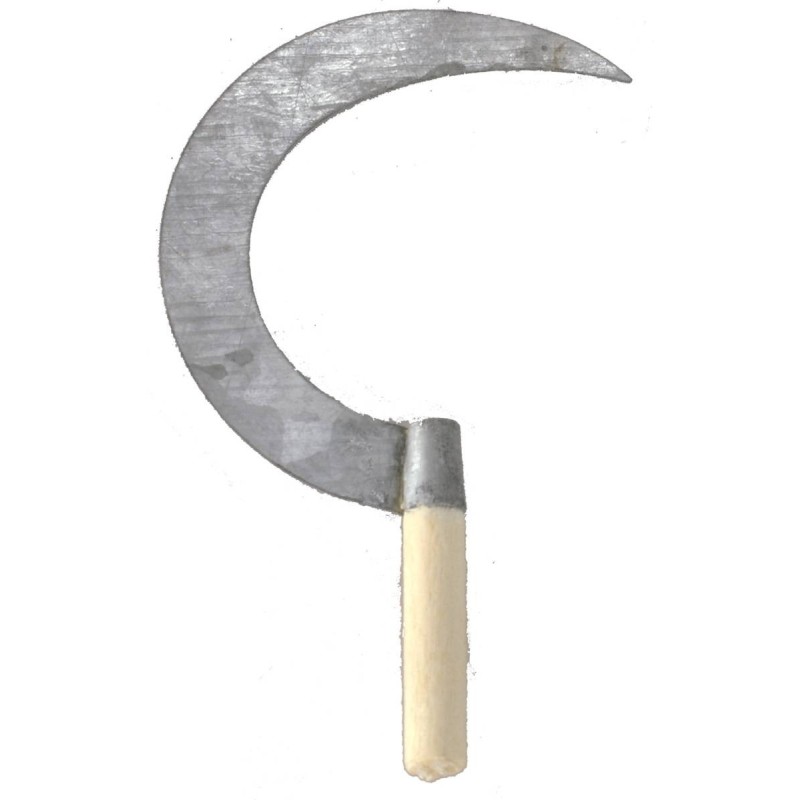 Sickle in wood and metal 6.2 cm