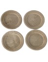 Set of 4 wooden plates ø 4.4 cm
