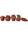 Set of 5 terracotta amphorae 2-2.5 cm h.