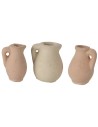 Set of 6 terracotta amphorae cm 1,9-2,6 h.