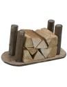 Stacked wood cm 7,8x3,9x3,7 h.