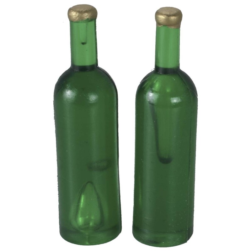 Juego de 2 botellas verdes de 3,7 cm de altura Mondo Presepi