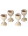 Set of 4 wooden goblets ø 1x1.8 cm