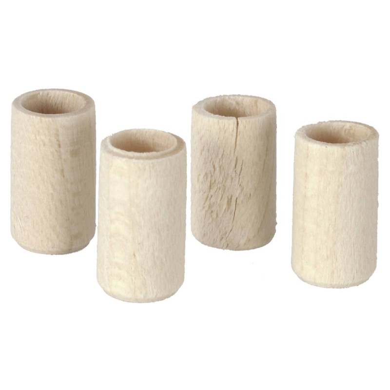 Set of 4 wooden glasses ø 0.7x1.2 cm