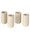 Set of 4 wooden glasses ø 0.7x1.2 cm