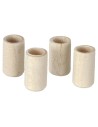 Set of 4 wooden glasses ø 0.7x1.2 cm