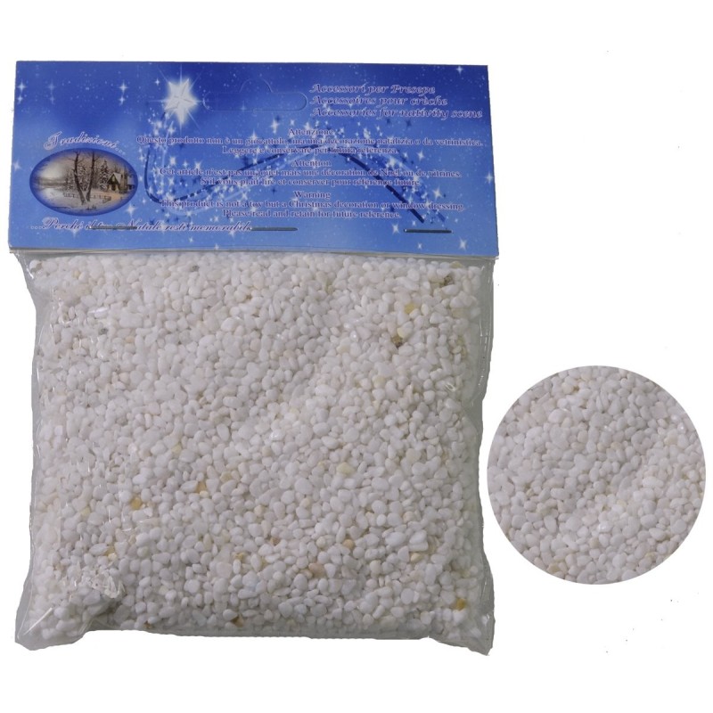 Bolsa de grava pequeña blanca 350 gr Mundo Pesebres