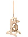 Wooden spinning wheel cm 5,5x8x21 h.