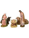 Nativity 5 subjects in painted resin 10 cm Landi economic series