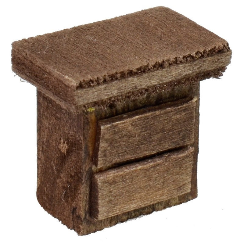 Wooden bedside table 2.3x1.5x2.3 cm h.