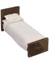 Cama individual de madera cm 10x4x4,7 h Mundo Belenes