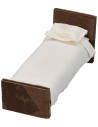 Cama individual de madera cm 10x4x4,7 h Mundo Belenes