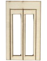 Wooden French window with opening doors cm 8,7x0,4x15 h