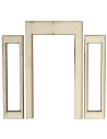 Wooden French window with opening doors cm 8,7x0,4x15 h