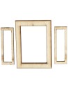 Wooden window with opening doors cm 5,5x0,3x7,5 h