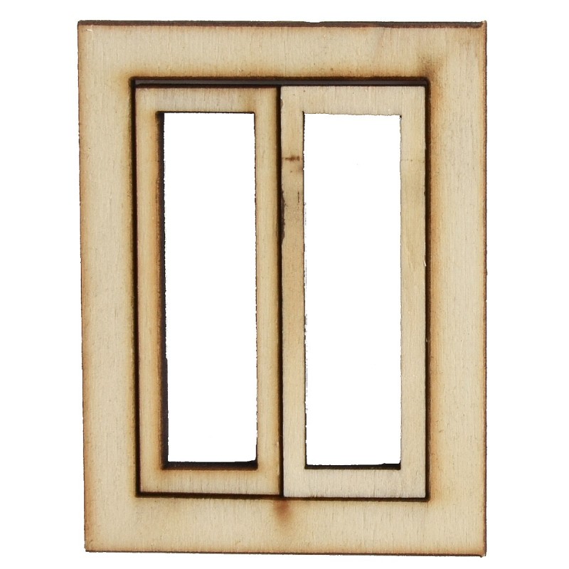 Wooden window with opening doors cm 5X0,4X6,6 h