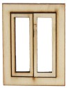 Wooden window with opening doors cm 5X0,4X6,6 h