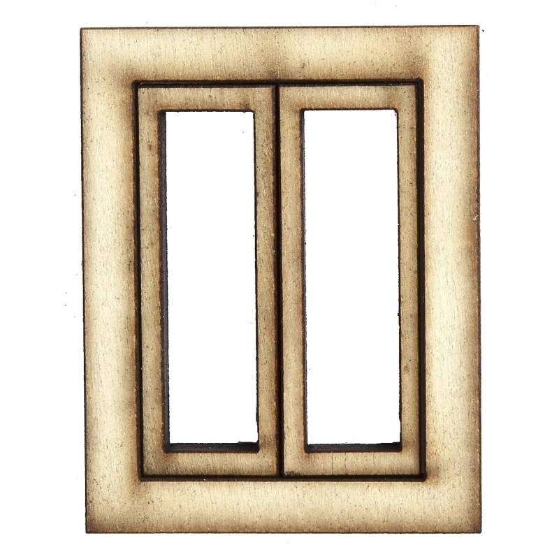 Wooden window with opening doors cm 3,5x0,4x4,5 h