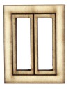 Wooden window with opening doors cm 3,5x0,4x4,5 h