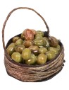 Basket with olives ø 2,5 cm