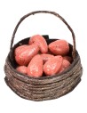 Basket with pears ø 2.5 cm
