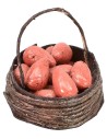Basket with pears ø 2.5 cm