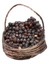 Basket with black grapes ø 2.5 cm