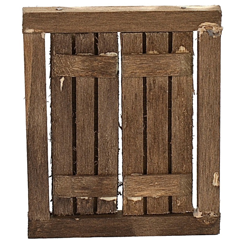 Ventana de madera con hojas abatibles cm