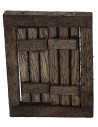 Dark wood window with opening doors cm 4,6x0,7x5,9 h