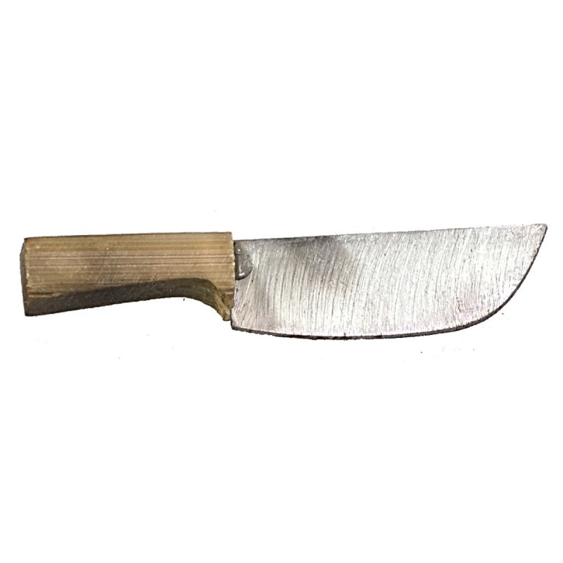 Metal knife with 3.9 cm antiqued handle