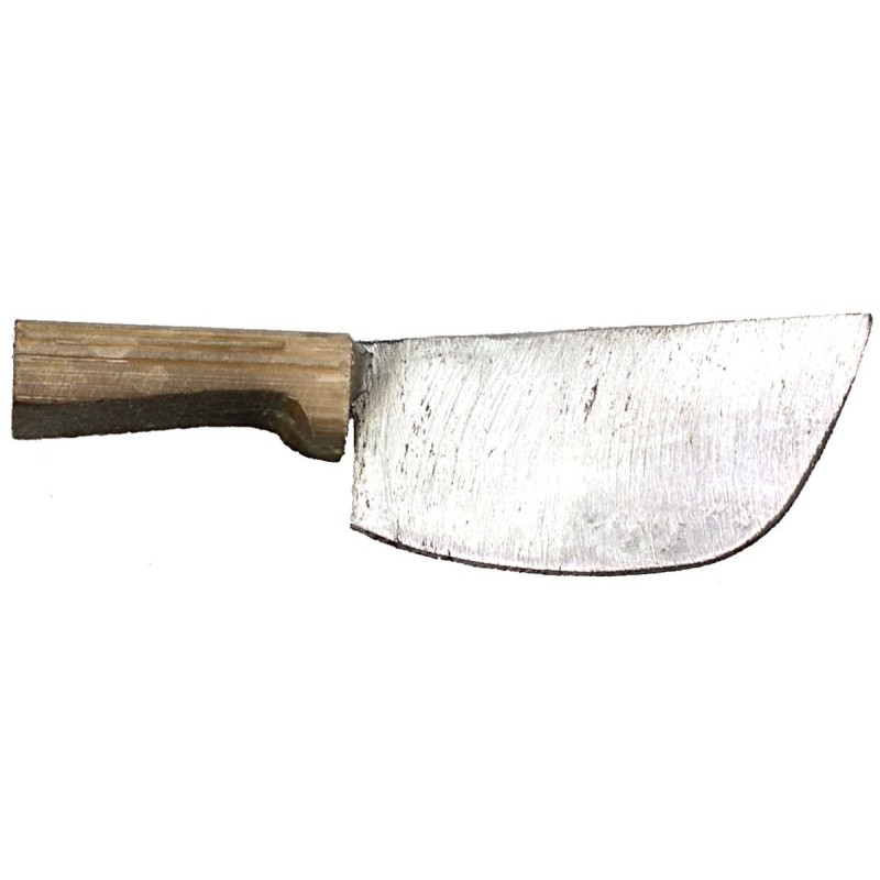 Metal knife with 4.3 cm antiqued handle