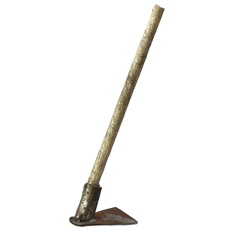 Metal hoe with antiqued handle 4.4 cm