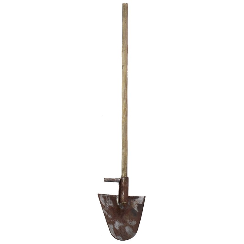 Metal spade with antiqued handle 11.9 cm