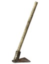 Metal hoe with 6 cm antiqued handle