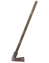 Metal hoe with antiqued handle 10 cm