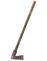 Metal hoe with antiqued handle 10 cm