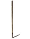 Metal hoe with aged handle 12 cm