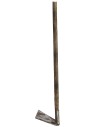 Metal hoe with aged handle 12 cm